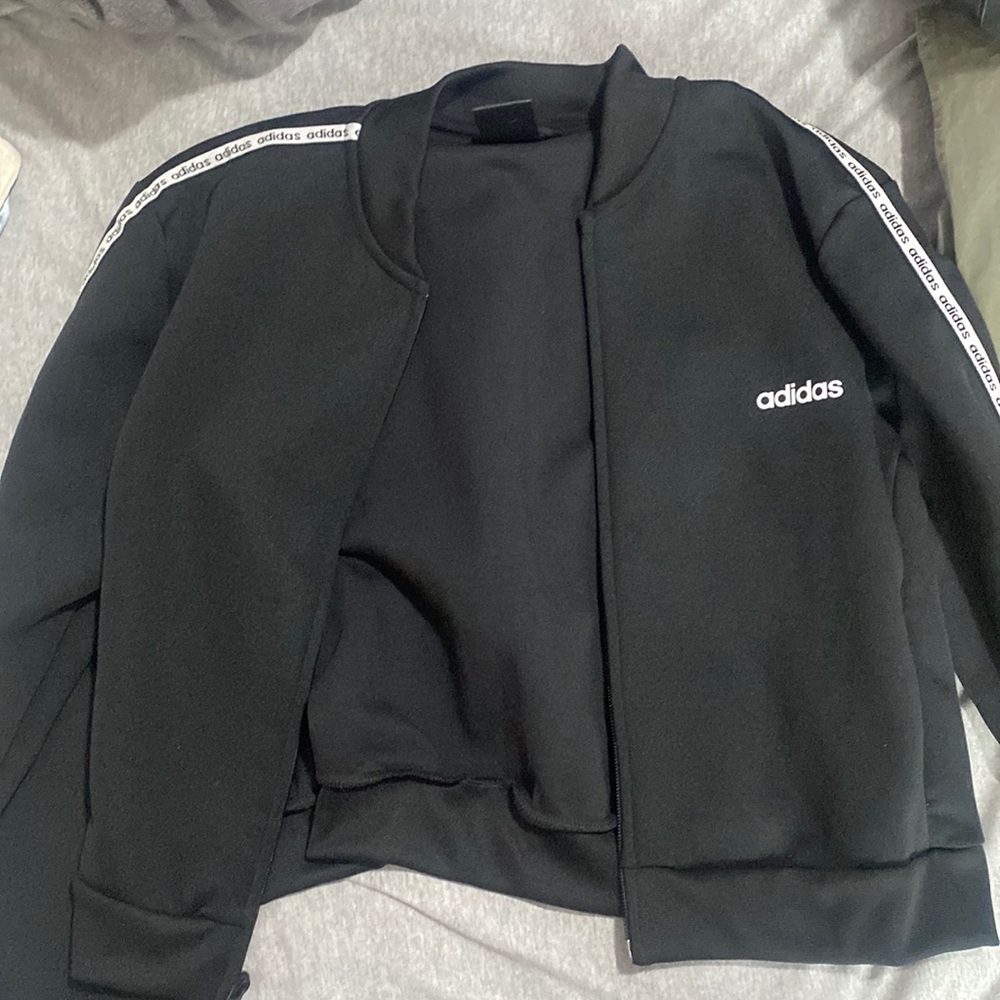 Cropped zip up jacket